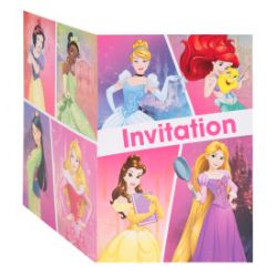 8 INVITATION DE FÊTE PRINCESSE